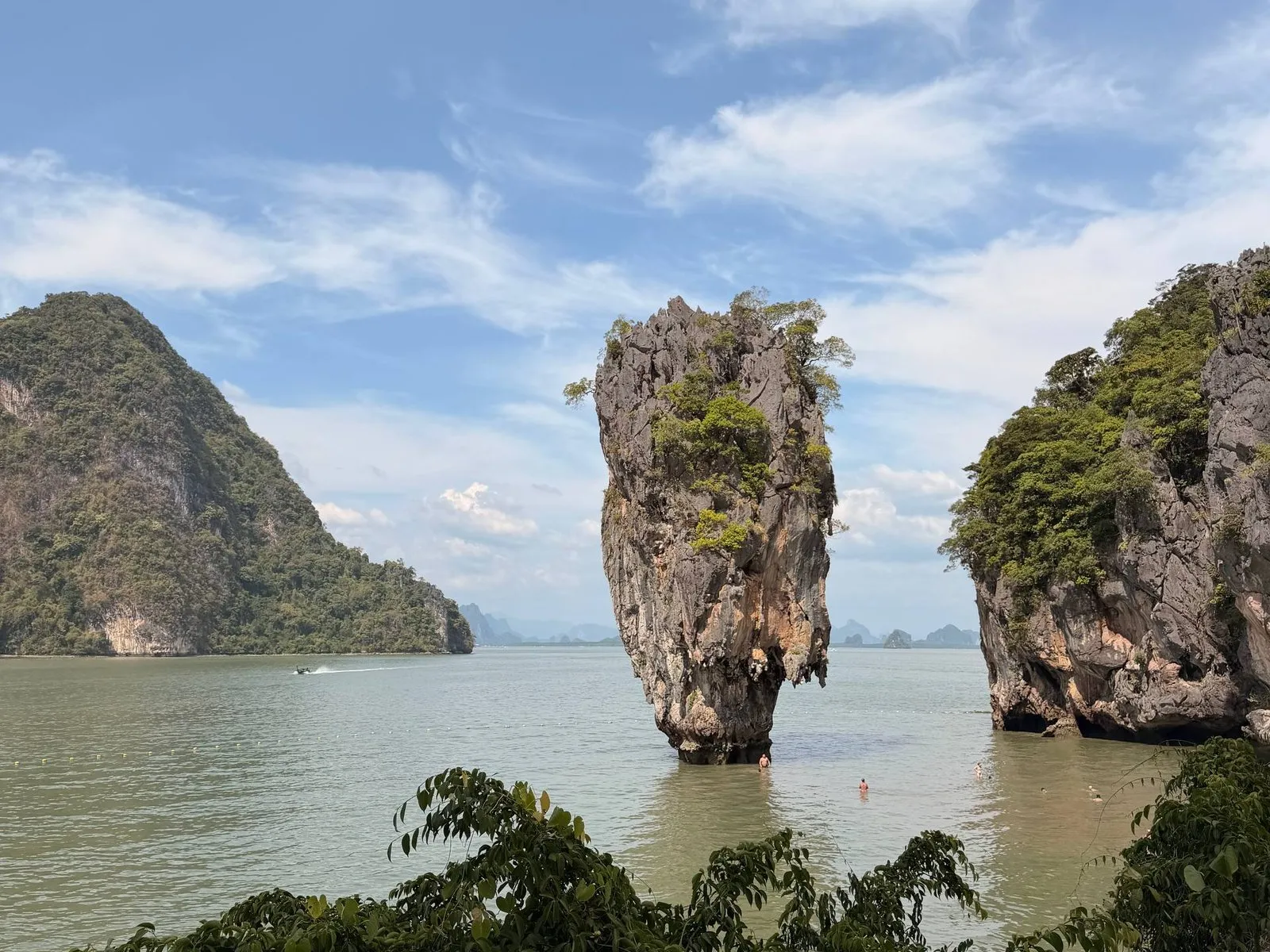 James Bond Island in Phang Nga Bay, Thailand, seen from the water.